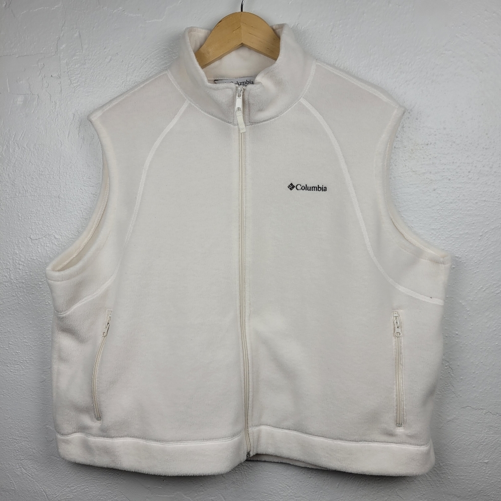 Columbia fleece zip-up vest